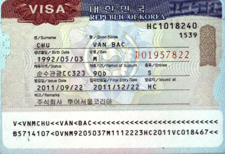 Visa di Han Quoc