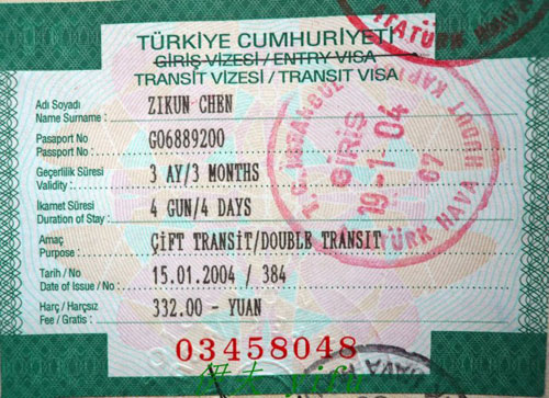 Visa di Tho Nhi Ky