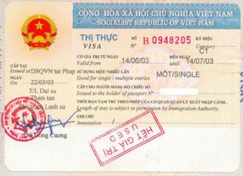 Visa nhap canh Viet Nam