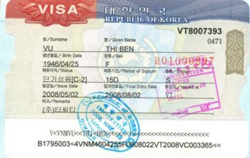 Visa di Han Quoc ket hon