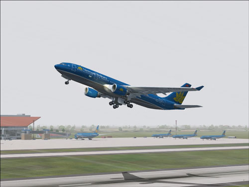 Chuyen bay VN1262 cua Vietnam Airlines khoi hanh tu Tp. HCM di Vinh moi ngay
