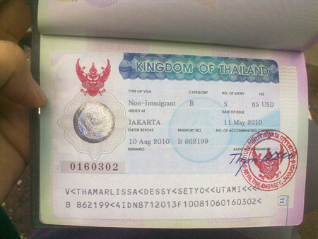 Visa di cong tac Thai Lan