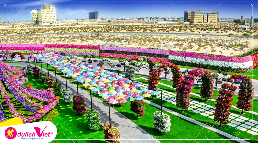 Du lịch Dubai - vườn hoa Dubai