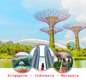 Du lịch liên tuyến 3 nước - Singapore - Indonesia - Malaysia từ Hà Nội 2023