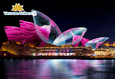 Du lịch Úc mùa Thu khám phá Lễ Hội Ánh Sáng Vivid Sydney từ Hà Nội giá tốt