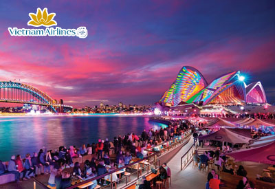 Du lịch Úc - Sydney - Melbourne - Lễ hội ánh sáng Vivid Sydney mùa Thu từ Hà Nội