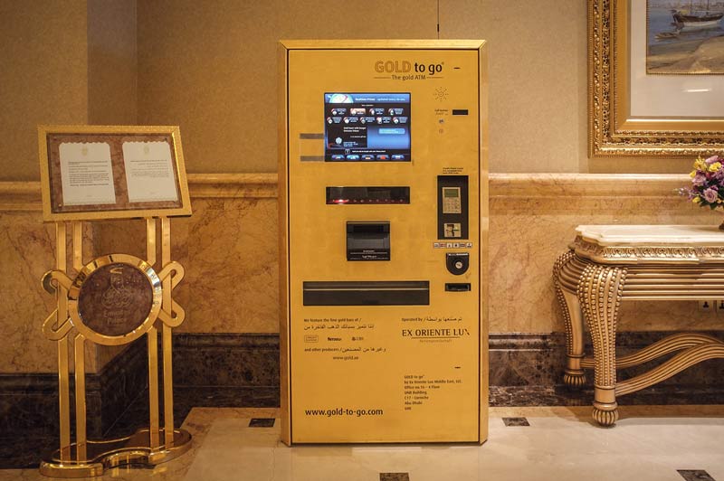 ATM bằng vàng ở dubai