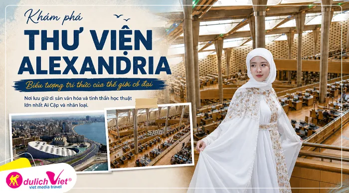 Thư viện Alexandria - được xây dựng vào thế kỷ thứ tư trước Công nguyên