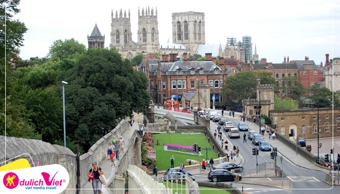 Ancient city walls of York