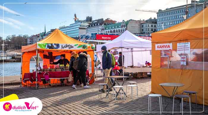 Du lịch Bắc Âu tham quan Helsinki Market Square