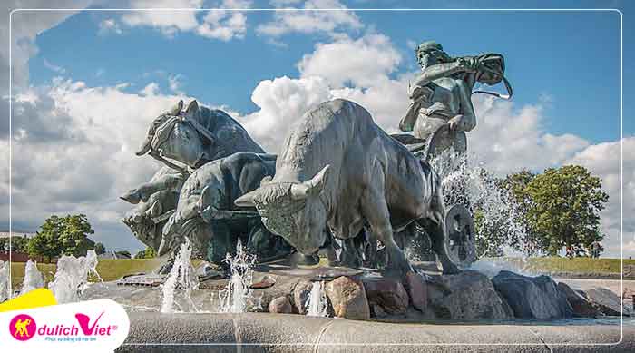 Du lịch Đan Mạch tham quan Gefion Fountain
