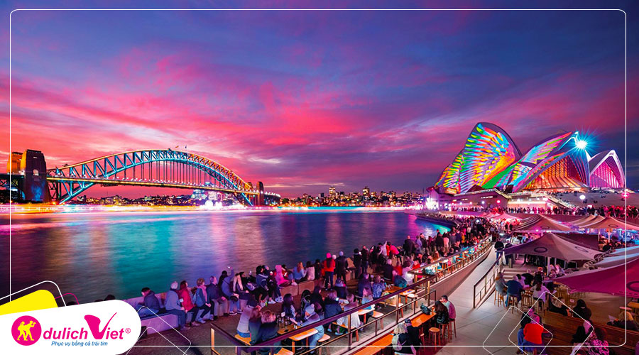 Du lịch Úc mùa Đông - Sydney - Melbourne - Lễ hội ánh sáng vivid Sydney từ Sài Gòn 2025