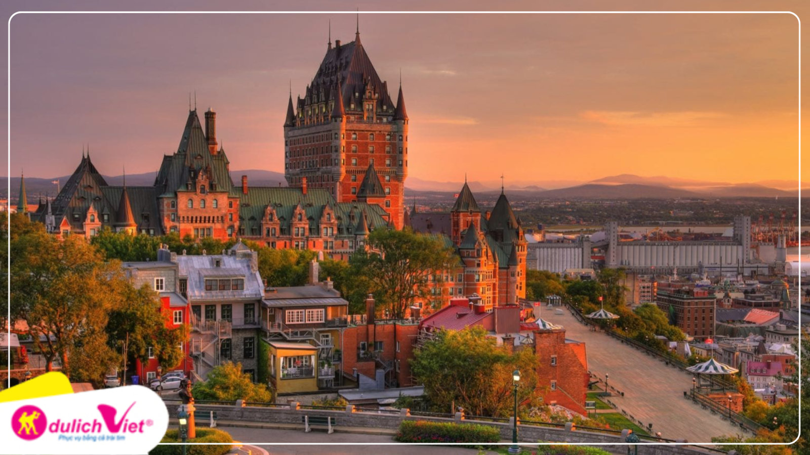 Tour du lịch Châu Mỹ tham quan khu phố cổ Quebec 