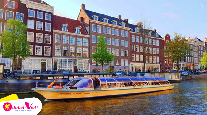 Trải nghiệm du thuyền trên kênh đào Amsterdam