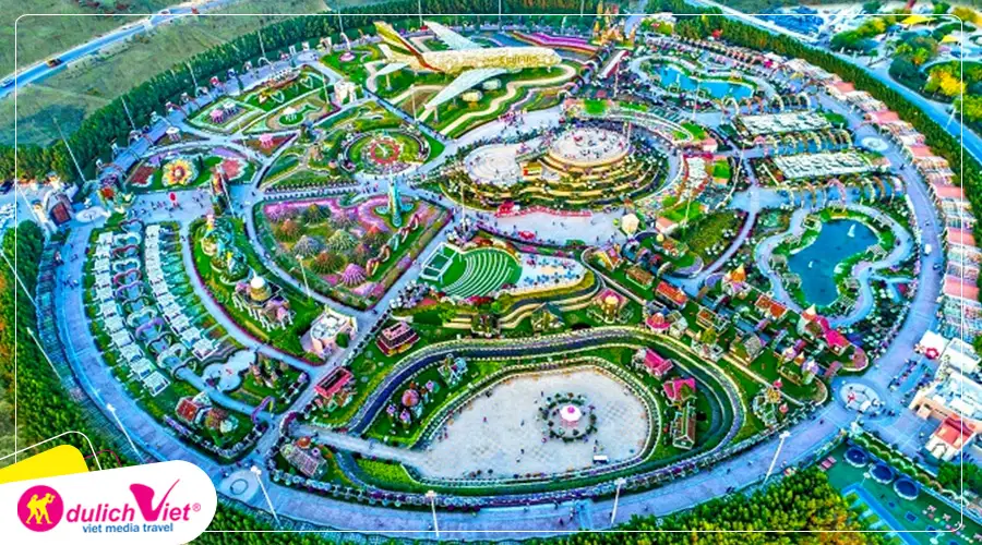 Tour Du lịch Dubai tham quan vườn hoa Miracle Garden Dubai 