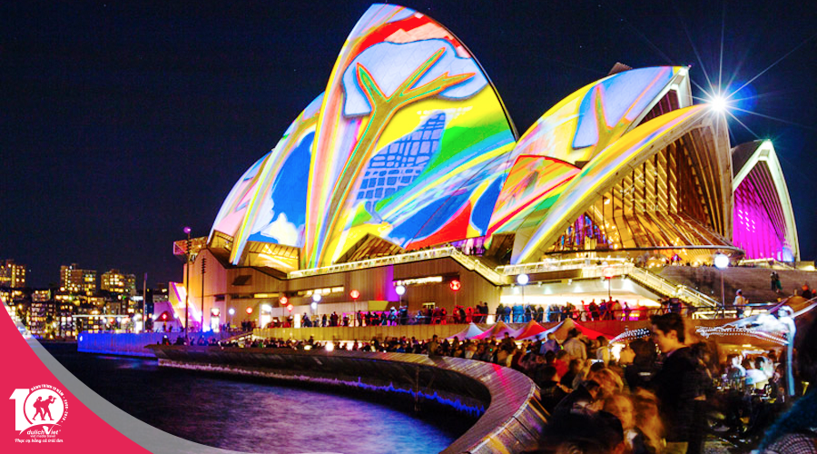 Du lịch Úc - Sydney - Lễ hội ánh sáng Vivid Sydney - Melbourne từ Sài Gòn giá tốt