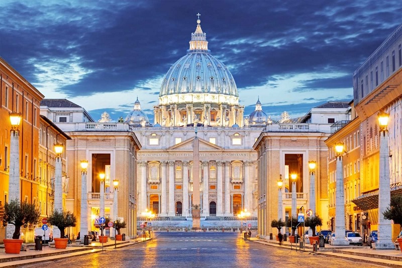 Tour du lịch Châu Âu tham quan đền thờ thánh Peter's Basilica