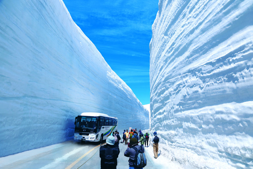 Trải nghiệm cung đường tuyết mùa hè ở Nhật Bản