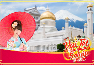 Du lịch Tết Nguyên Đán 2021 Tour Brunei - Nhật Bản từ Sài Gòn giá tốt