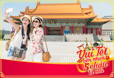 Du lịch Đài Loan Tết Nguyên đán Đài Bắc - Đài Trung - Cao Hùng giá tốt 2020