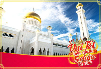 Du lịch Brunei - Dubai Tết Nguyên đán 6 ngày từ Sài Gòn giá tốt 2020