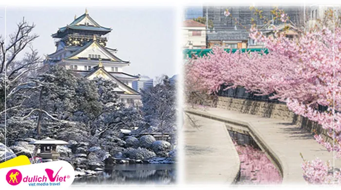 Du lịch Nhật Bản tham quan lâu đài Osaka