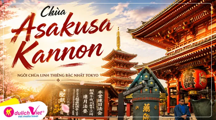 Chùa Asakusa Kannon (Sensoji Temple) – ngôi chùa cổ linh thiêng nhất Tokyo