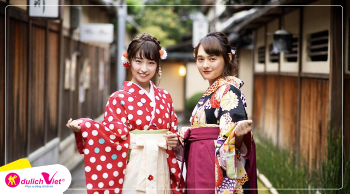 Trải nghiệm quốc phục Kimono của Nhật