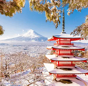 TOUR NHẬT BẢN MÙA ĐÔNG 5N5Đ | OSAKA - KYOTO - YAMANASHI - FUJI - TOKYO