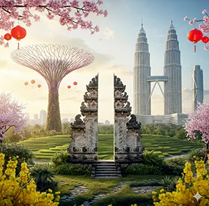 TOUR SINGAPORE - INDONESIA - MALAYSIA MÙA XUÂN 6N5Đ | Bay Vietjet Air