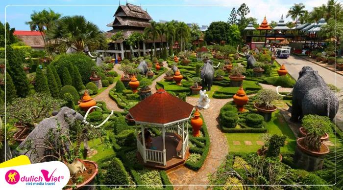 Tour Du lịch Thái Lan tham quan vườn nhiệt đới Nong Nooch