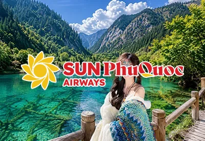 TOUR TRUNG QUỐC MÙA HÈ 6N5Đ | THÀNH ĐÔ - CỬU TRẠI CÂU - BAY HÀNG KHÔNG SUN PHUQUOC AIRWAYS