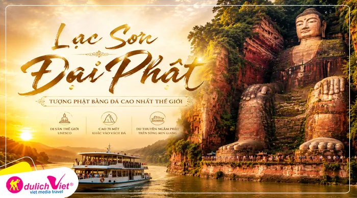 Lạc Sơn Đại Phật (bao gồm du thuyền) - tượng Phật bằng đá cao nhất thế giới