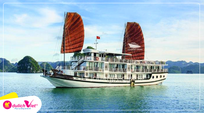 Du lịch Trải Nghiệm 2N1Đ Du thuyền Vịnh Hạ Long Le Journey 4 sao tư Sài Gòn 2023