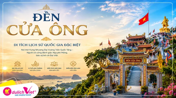 tham quan Đền Cửa Ông - một trong những ngôi đền có kiến trúc đẹp nhất Việt Nam.
