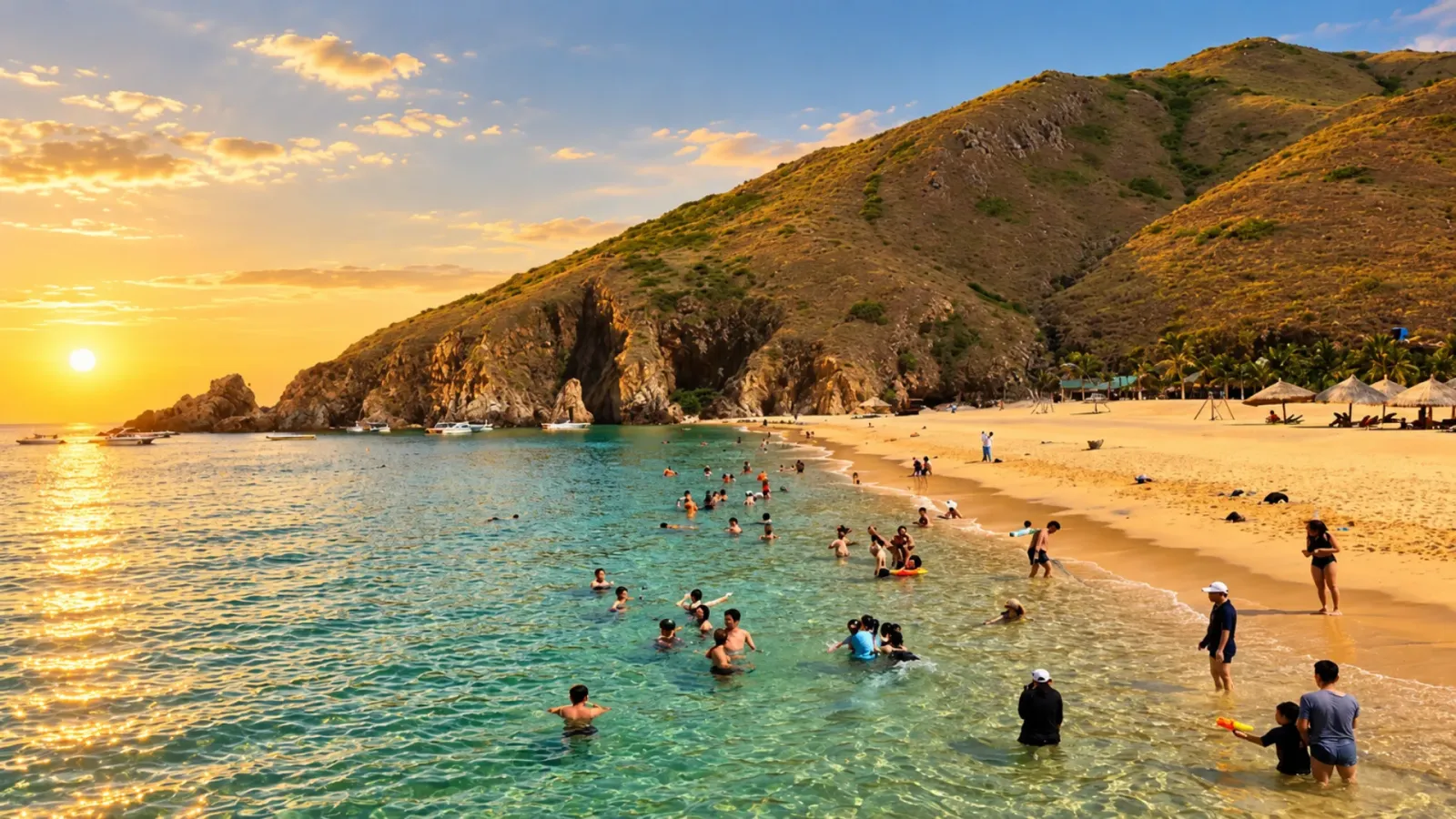 Bãi biển Quy Hòa với không gian yên tĩnh ven Quy Nhơn
