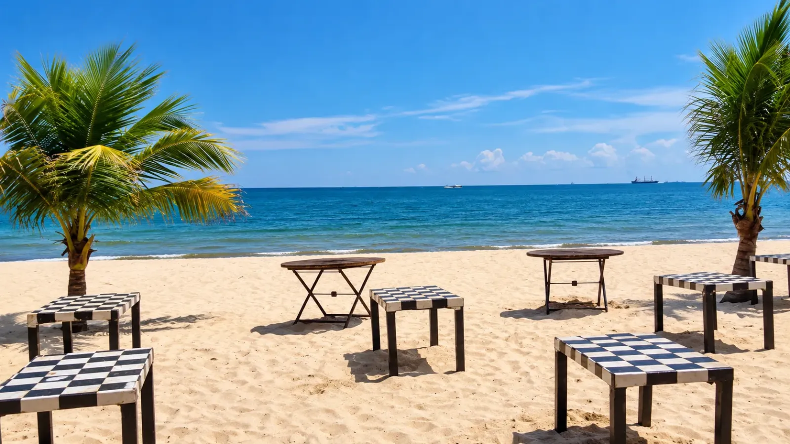 Bãi biển Pantai Kemala tại thành phố Balikpapan ở Đông Kalimantan