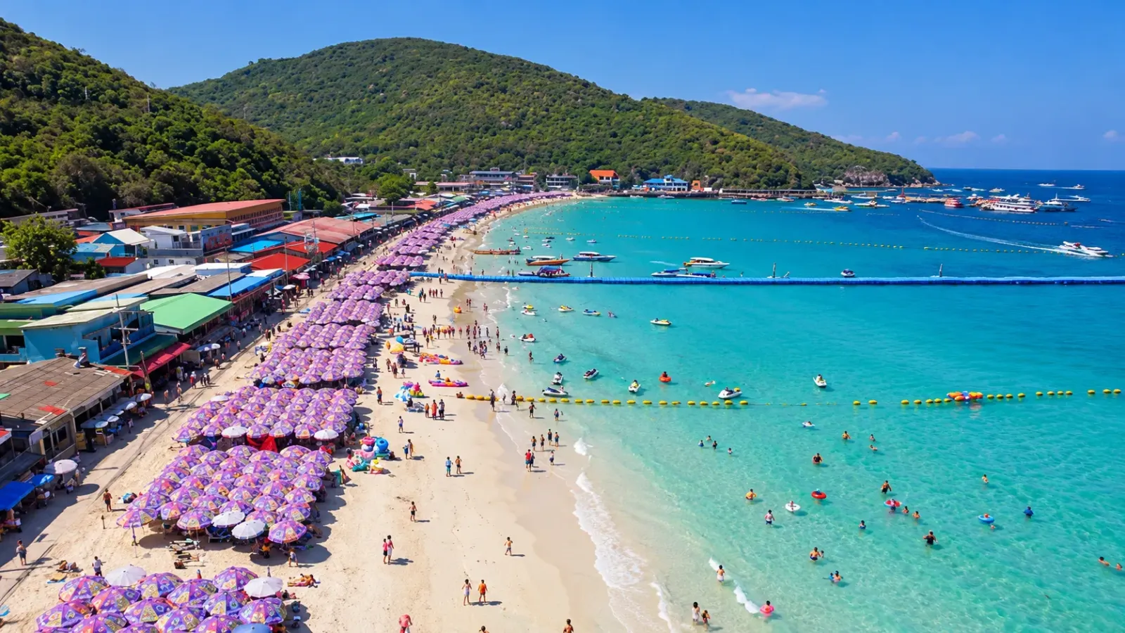 Bãi biển Tawaen trên đảo Koh Larn gần thành phố Pattaya Thái Lan