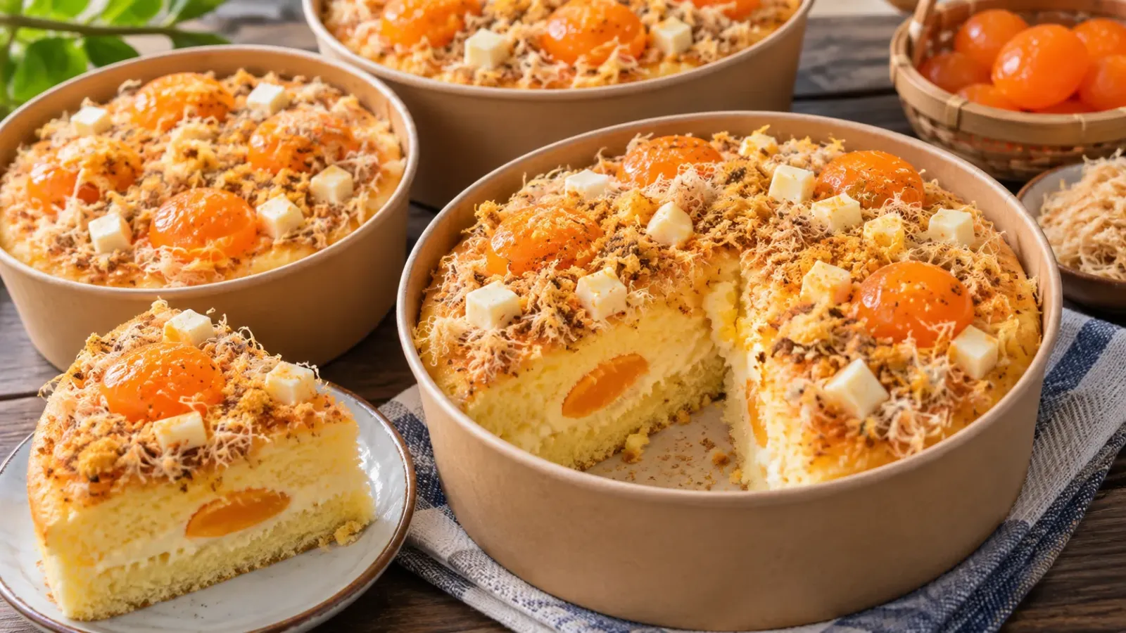 Hộp bánh bông lan trứng muối đặc sản Vũng Tàu