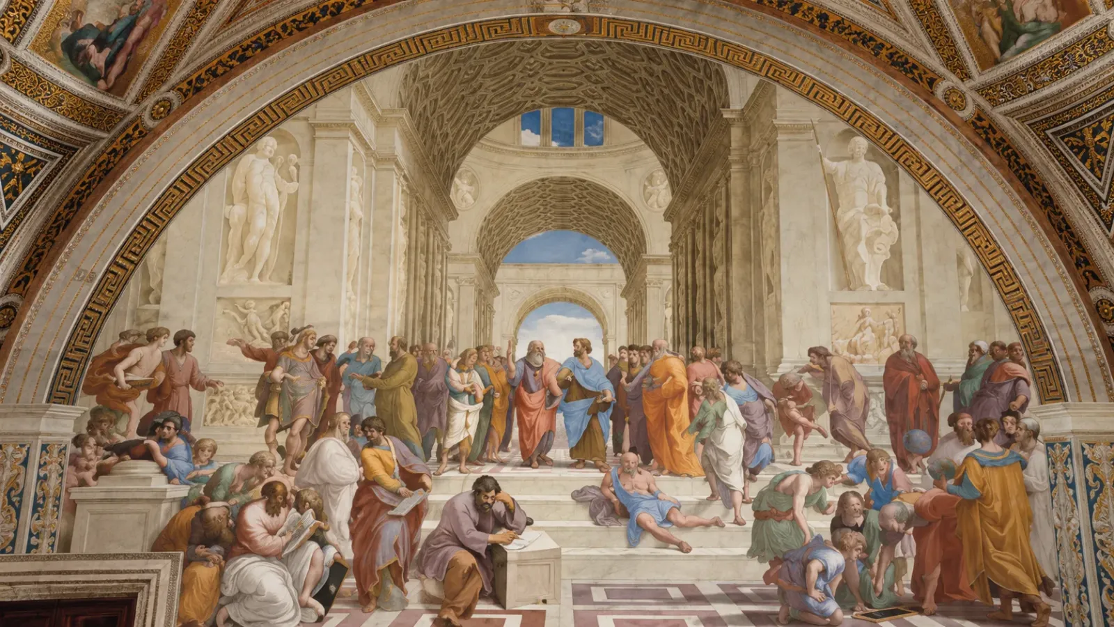 Bích họa Trường học Athens của Raphael trong Phòng Segnatura tại Bảo tàng Vatican