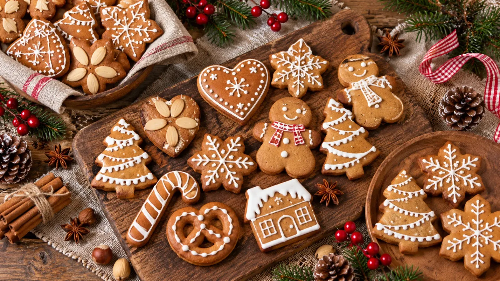 Các loại bánh Lebkuchen truyền thống của Đức dùng làm quà Giáng sinh