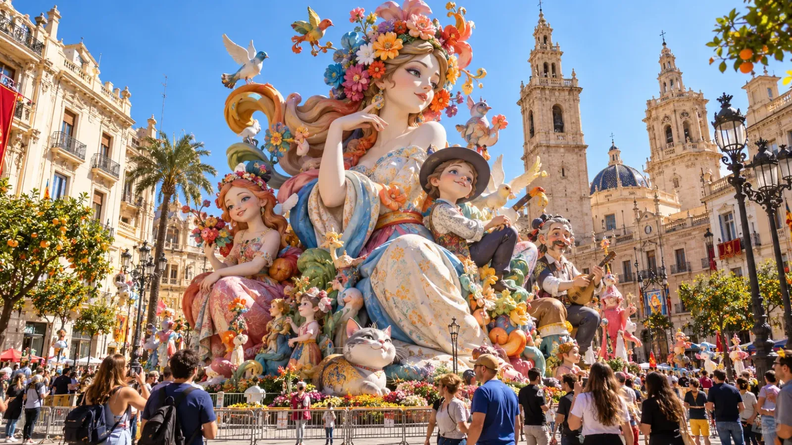 Các tác phẩm tạo hình nghệ thuật trong lễ hội Las Fallas tại Valencia Tây Ban Nha