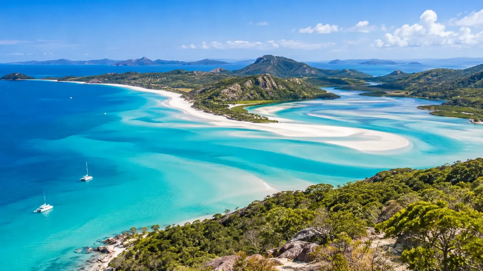 Cảnh quan biển đảo tại quần đảo Whitsunday thuộc bang Queensland nước Úc