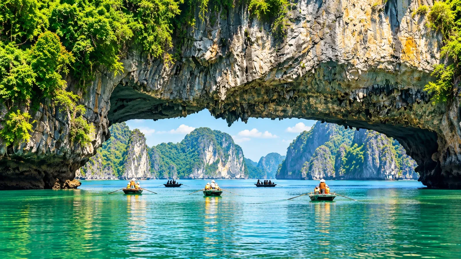 Hang Luồn - Ao Dong nổi bật với mặt nước được bao quanh bởi các dãy núi đá vôi và hệ thống hang tự nhiên.