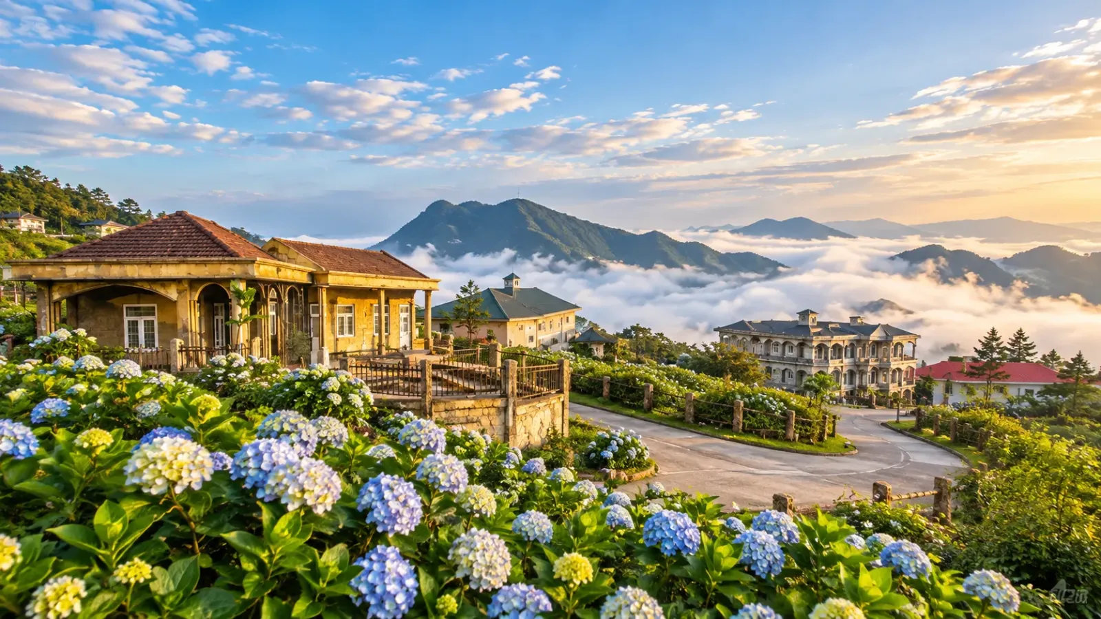 Cảnh quan khu du lịch Mẫu Sơn Lạng Sơn vào mùa thu