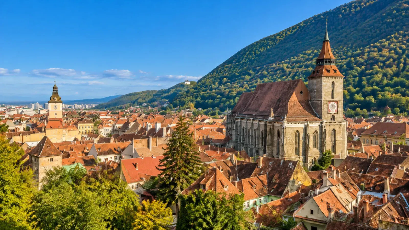 Cảnh quan kiến trúc tại khu vực Schei, Brasov, Romania