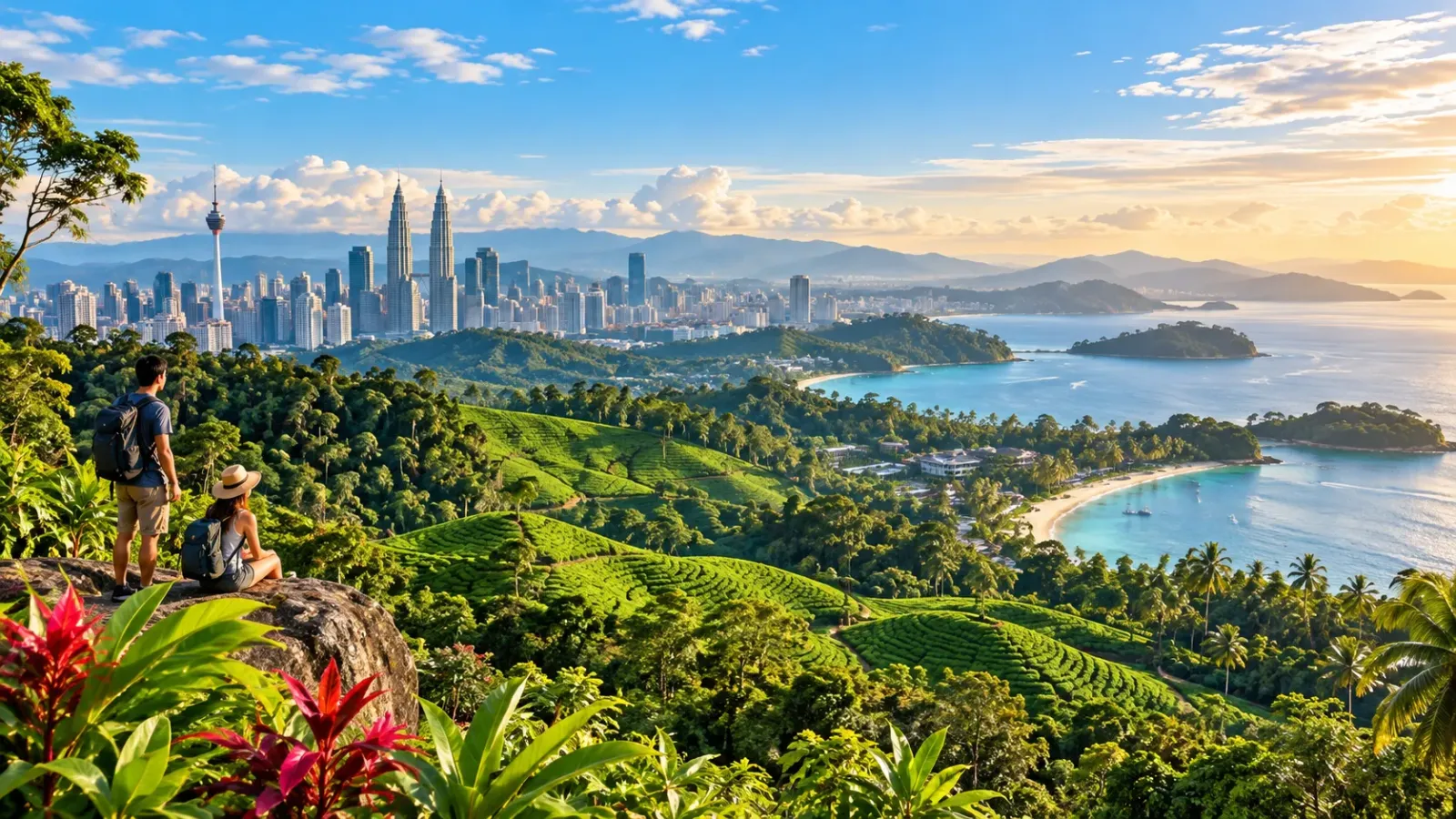 Cảnh quan Malaysia minh họa hành trình du lịch mùa thu