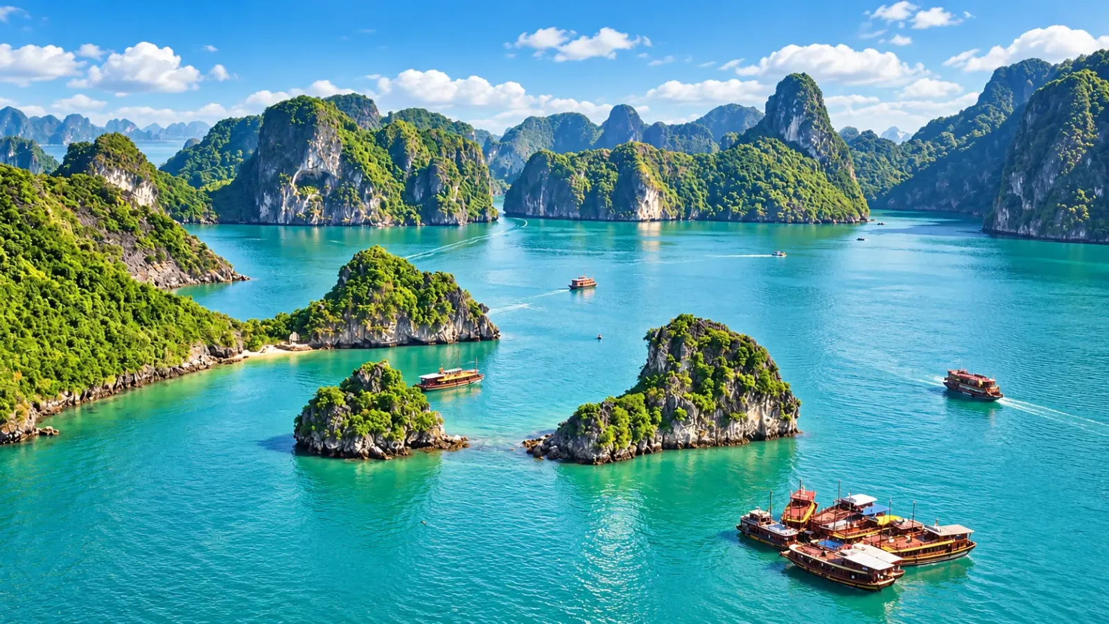 Cảnh quan minh họa chuyến du lịch Quảng Ninh tự túc mùa hè.