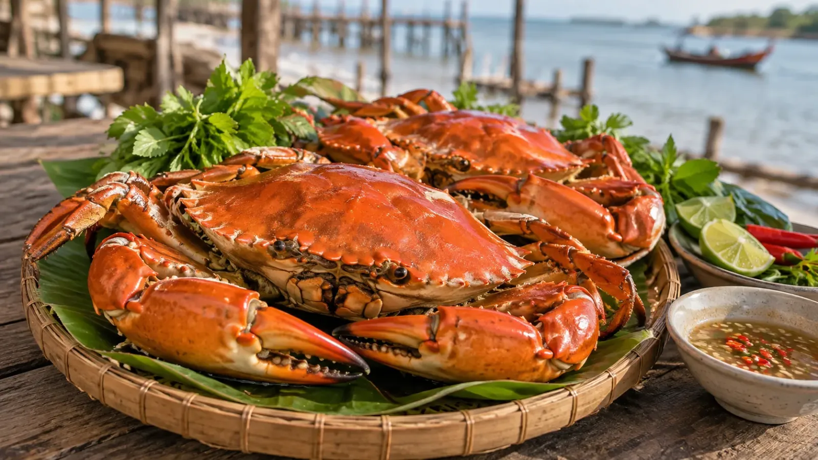 Cua Cà Mau được chế biến thành món ăn đặc sản địa phương