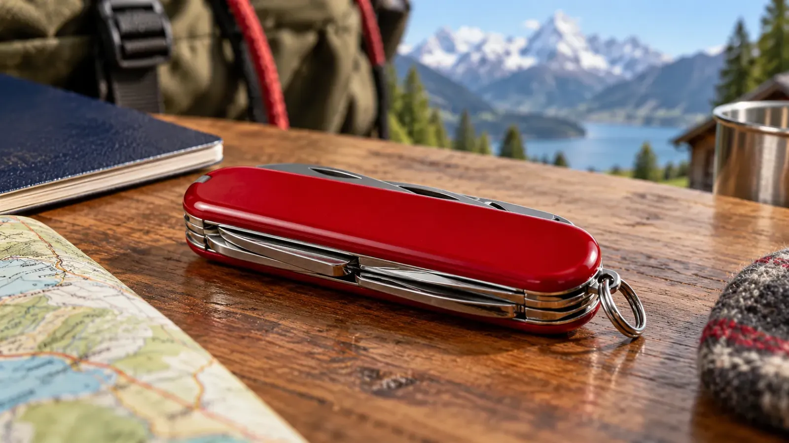 Dao đa năng Swiss Army Knife ở trạng thái gập